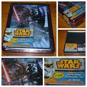 Crayola Star Wars Darth Vader collectors tin with crayons